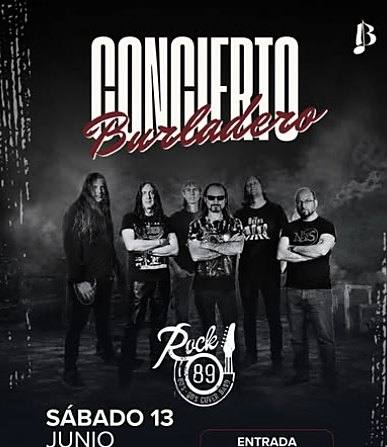 Cartel del Concierto Burladero con Rock 89, sábado 13 de junio